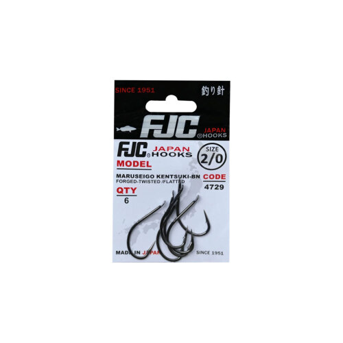 FJC Hooks 4729 Maruseigo Kentsuki Black Nickel İğne