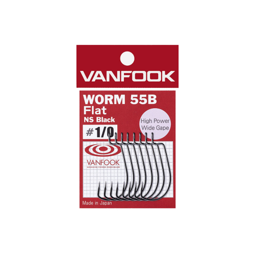 Vanfook Worm-55B Flat NS Black Offset İğne