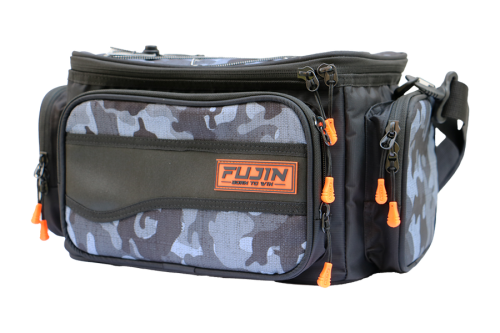 Fujin Black Camo Helper Bag Balıkçı Çantası Spin ve Maket Çantaları Fujin