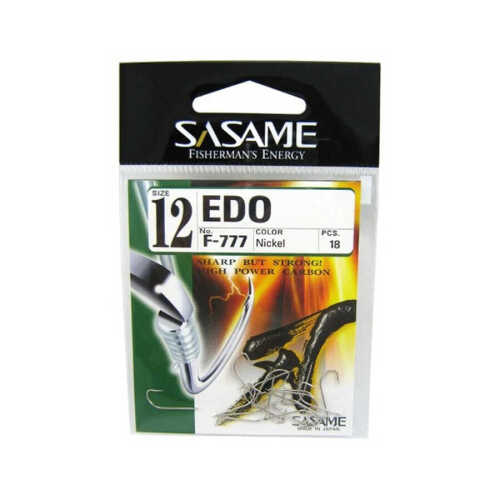 Sasame F-777 Nickel Edo İğne Yemli Olta İğneleri Sasame