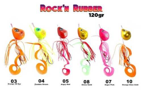 Fujin Rockn Rubber 120 Gr Tai Rubber Set TAI RUBBER & SLIDER JIG Fujin