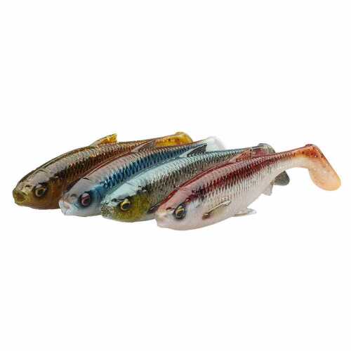 Savage Gear 3D River Roach 4 Adet Clear Water Mix Silikon Yem SİLİKON YEM Savage Gear