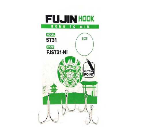 Fujin ST31 Nickel Üçlü Maket Balık İğnesi