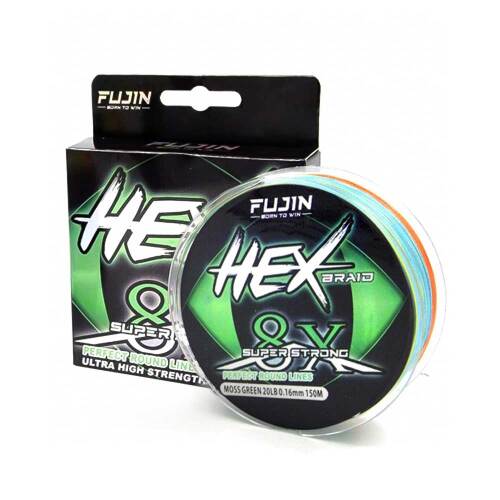Fujin Hex Braid 8X 150 Mt Multicolor İp Misina ÖRGÜ İPLER Fujin