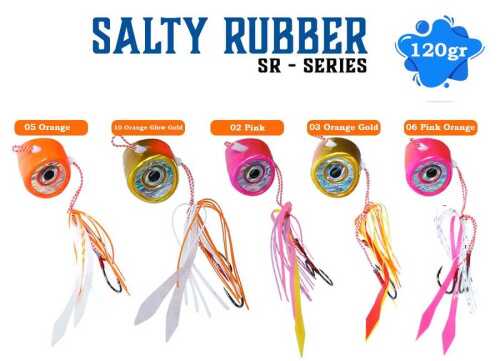 Fujin Salty Rubber SR 120 Gr Tai Rubber Set TAI RUBBER & SLIDER JIG Fujin