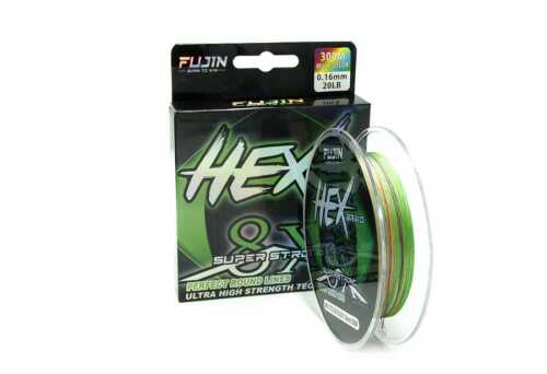 Fujin Hex Braid 8X 300 M Multicolor PE İp Misina ÖRGÜ İPLER Fujin