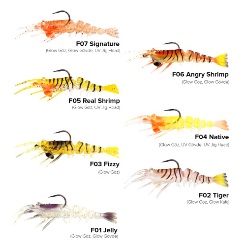 Fujin Shrimper 7.5 Cm 8.5 Gr Silikon Karides Yem SİLİKON YEM Fujin
