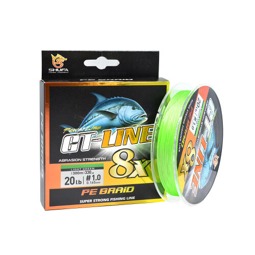 Shufa 8X GT Line 300 Mt Light Green İp Misina ÖRGÜ İPLER Shufa