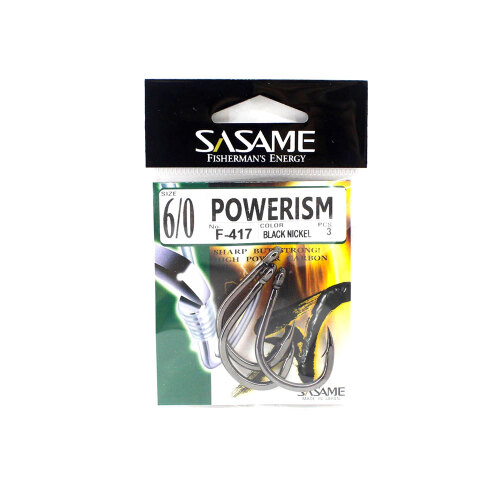 Sasame Powerism F-417 Black Nickel İğne Yemli Olta İğneleri Sasame