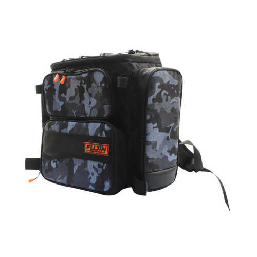 Fujin Black Camo Bag - Balıkçı Sırt Çantası Malzeme Çantaları Fujin