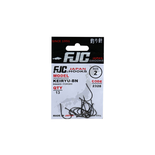 FJC Hooks 2328 Keiryu Ringed Black Nickel İğne