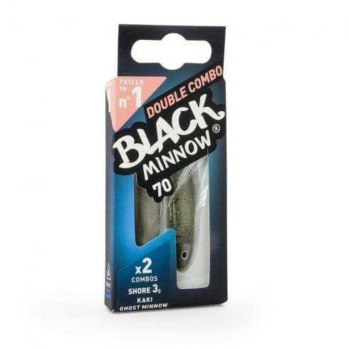 Fiiish Black Minnow BM701 BM758 Double Combo 3 Gr - Kaki+Ghost Minnow SİLİKON YEM FIIISH