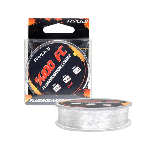 Ryuji Fluoro Carbon 25 M Shock Leader Misina