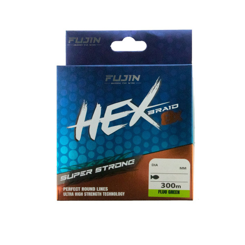 Fujin Hex Braid 8X 300 Mt Fluo Green PE İp Misina ÖRGÜ İPLER Fujin