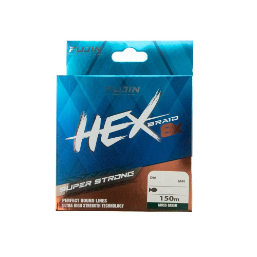Fujin Hex Braid 8X 150 M Moss Green PE İp Misina ÖRGÜ İPLER Fujin