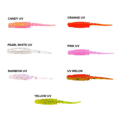 Ryuji Rock Worm 4 Cm 12 Adet Kokulu Silikon Yem