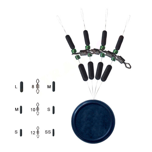 Trabucco Diamond Rolling Green Beads & Stopper STOPER ve BONCUKLAR Trabucco