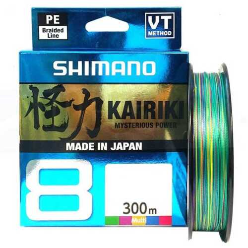 Shimano Kairiki 8X 300 M Multicolor Örgü İp Misina ÖRGÜ İPLER Shimano