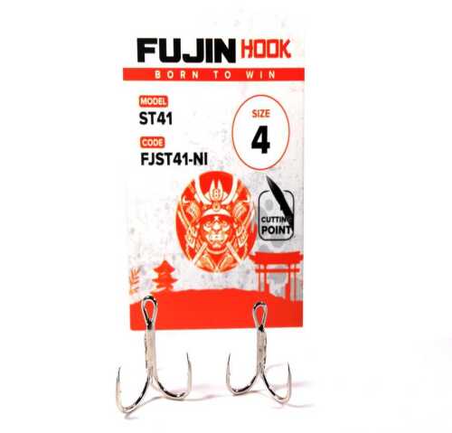 Fujin ST41 Nickel Üçlü Maket Balık İğnesi