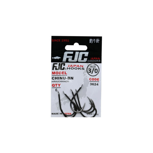 FJC Hooks 3624 Chinu Hirauchihineri Black Nickel İğne