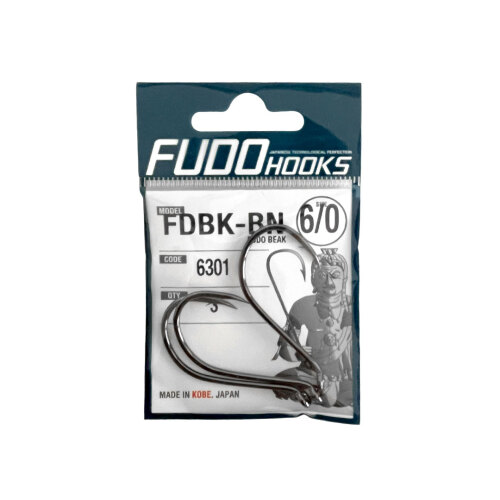 Fudo Beak 6301 Black Nickel Olta İğnesi Yemli Olta İğneleri Fudo
